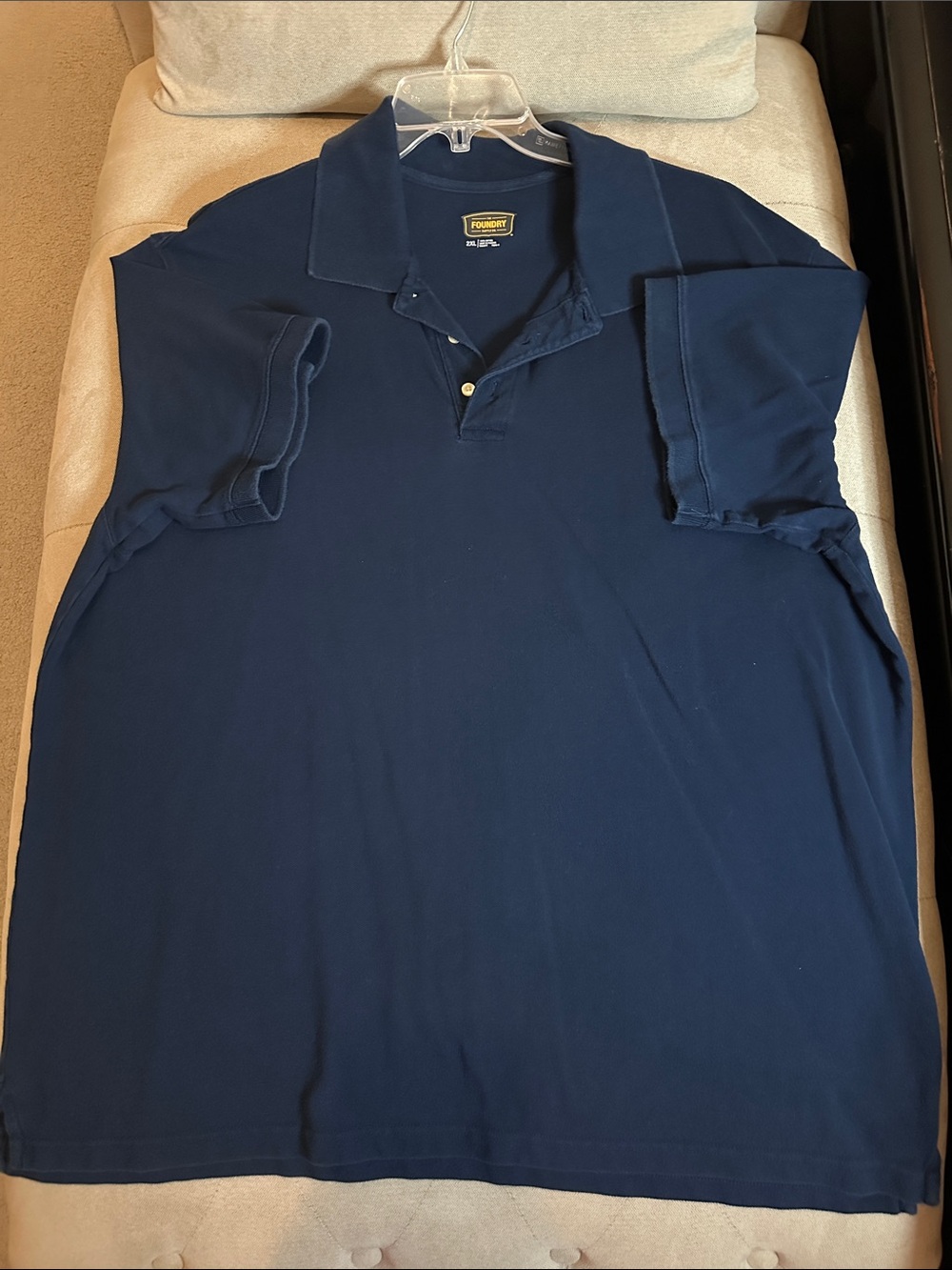 The Foundry Supply Co. Men's Dark Blue Polo Shirt